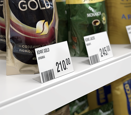 Ценникодержатели-подставки P-PRICER, применение
