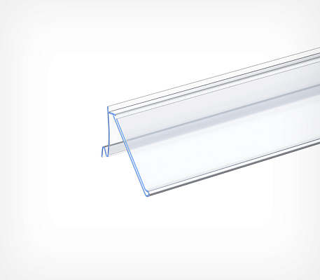 Ценникодержатель полочный для полок ARNEG, с высотой замка 26 мм ARN с замком 26