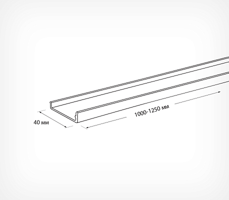 Передний профиль BASE-RAIL  BASE-RAIL, схема, габариты