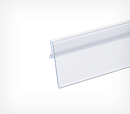 Ценникодержатель полочный для полок ARNEG, с высотой замка 26 мм ARN с замком 26