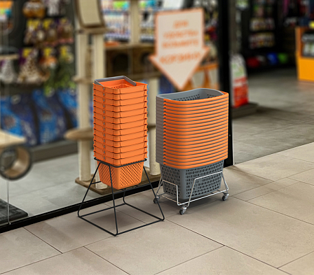 Накопитель для корзин мобильный BASKET STACKER